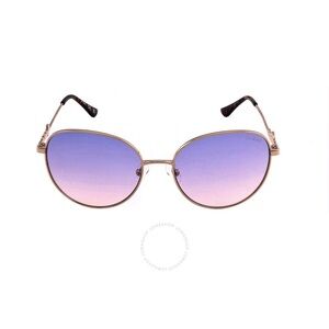 New GUESS Gradient Smoke Round Ladies Sunglasses